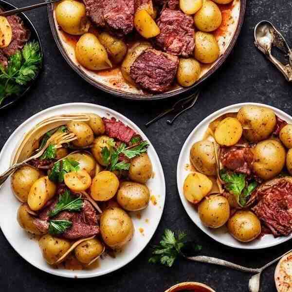 Картофель с мясом Ленивая Саша
